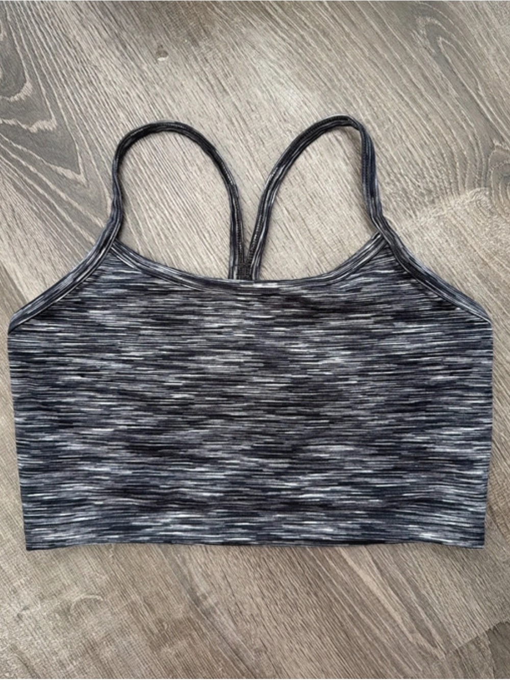 aerie Heathered Charcoal sports bra